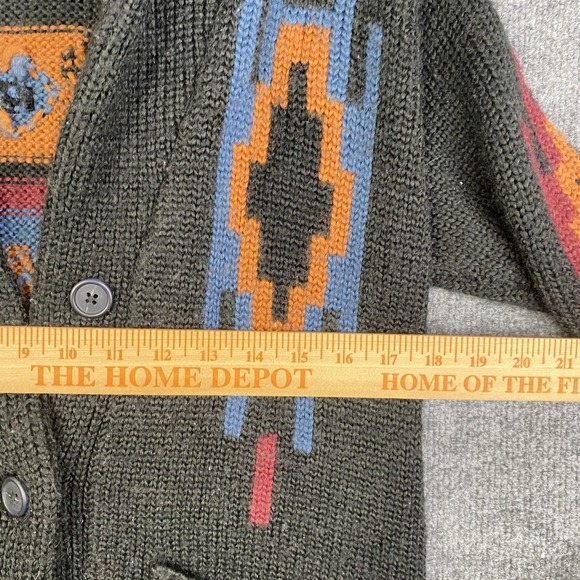 Idyllwind Cardigan Sweater Womens XS Multicolor Aztec Western Shawl Knit Chunky - Picture 6 of 9